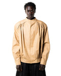 Tan Pleated Jacket