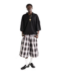Black Plaid Chicano Shorts