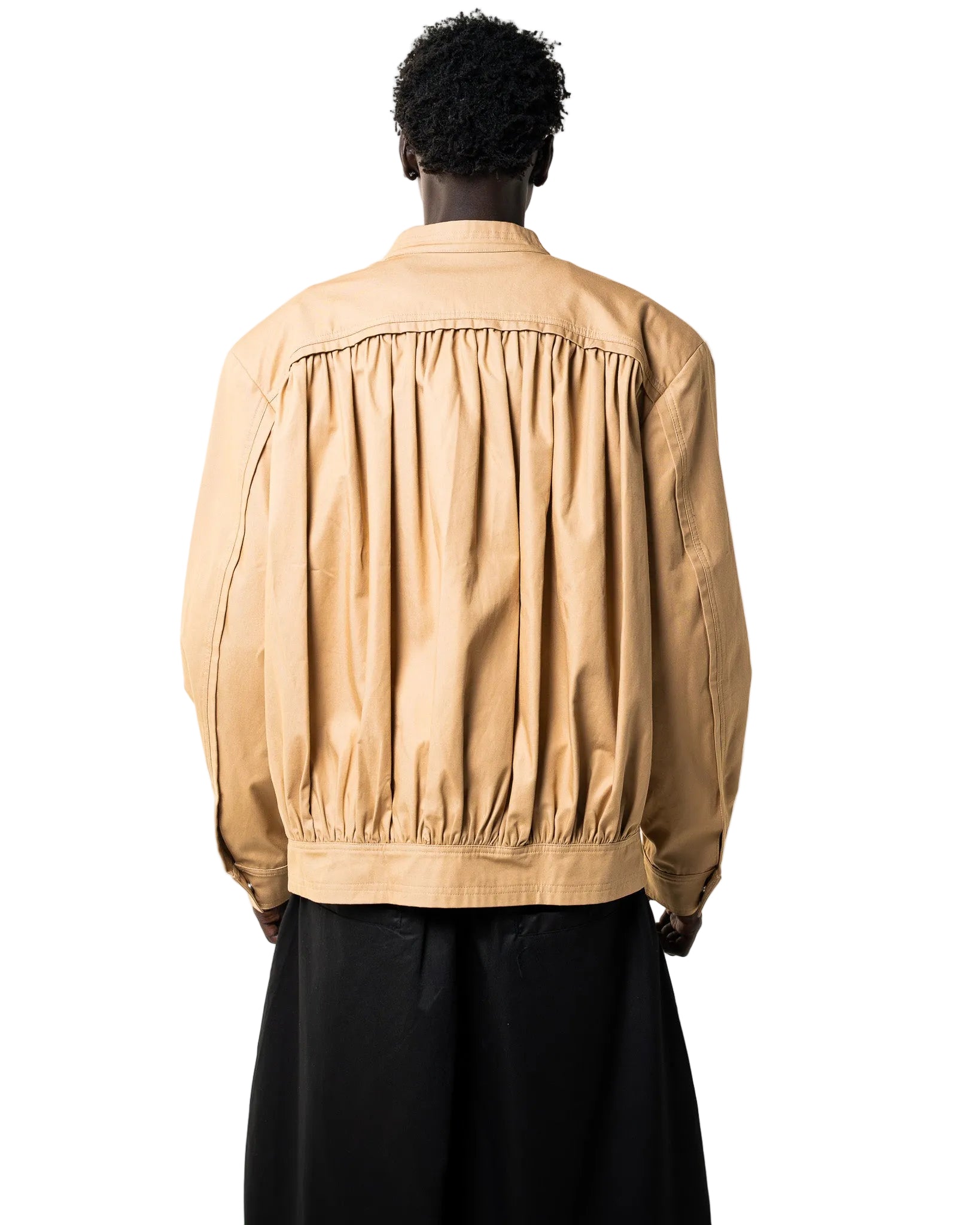 Tan Pleated Jacket